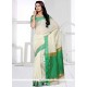 Topnotch Art Silk Off White Traditional Saree