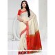 Especial Art Silk Off White Traditional Saree