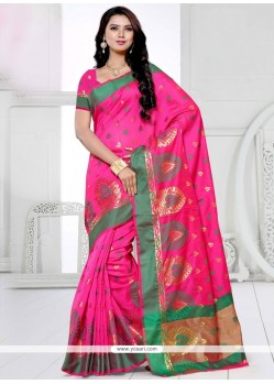 Whimsical Weaving Work Traditional Saree