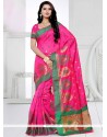 Whimsical Weaving Work Traditional Saree