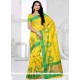 Adorning Art Silk Yellow Weaving Work Designer Traditional Saree
