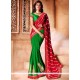Renowned Faux Georgette Embroidered Work Saree