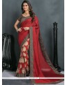 Dilettante Art Silk Print Work Traditional Saree