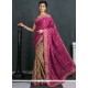 Scintillating Art Silk Print Work Traditional Saree