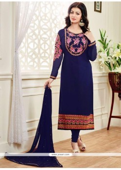 Ayesha Takia Faux Georgette Churidar Designer Suit