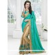 Modest Art Silk Embroidered Work Half N Half Saree