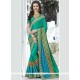 Captivating Blue And Sea Green Shaded Saree