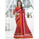 Irresistible Art Silk Orange Traditional Saree