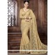 Lavish Beige Embroidered Work Designer Traditional Saree