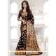 Outstanding Black Traditional Designer Saree