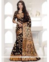 Outstanding Black Traditional Designer Saree