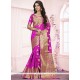 Stunning Pink Banarasi Silk Designer Traditional Saree