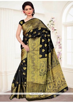 Spellbinding Black Designer Traditional Saree