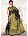 Spellbinding Black Designer Traditional Saree