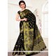 Versatile Banarasi Silk Black Traditional Saree