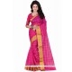 Paramount Hot Pink Casual Saree