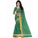 Savory Polly Cotton Patch Border Work Casual Saree