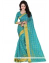 Hypnotic Polly Cotton Patch Border Work Casual Saree