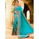 Voguish Patch Border Work Designer Saree