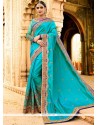 Voguish Patch Border Work Designer Saree