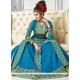 Gorgonize Zari Work Net Designer Floor Length Suit