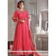 Desirable Lace Work Designer Floor Length Suit