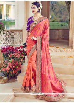Classy Embroidered Work Designer Traditional Saree