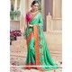 Enthralling Green Traditional Designer Saree