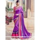 Lively Purple Resham Work Art Silk Traditional Designer Saree