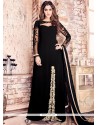 Customary Faux Georgette Designer Floor Length Salwar Suit