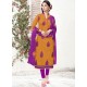 Prodigious Chanderi Mustard Churidar Suit