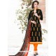 Baronial Black Churidar Suit