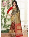 Floral Banarasi Silk Traditional Saree