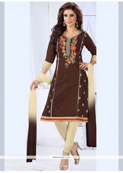 Exotic Embroidered Work Churidar Suit