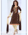 Exotic Embroidered Work Churidar Suit