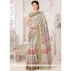 Impressive Tussar Silk Multi Colour Print Work Casual Saree