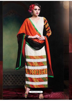 Multicolor Georgette Punjabi Suit