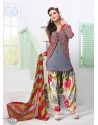 Multicolor Georgette Punjabi Patiala Suit
