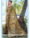 Prominent Multi Colour Print Work Printed Saree