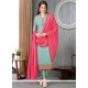 Masterly Faux Georgette Churidar Suit