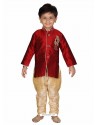 Traditional Red Embroidered Kurta