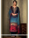 Charming Embroidered Work Multi Colour Cotton Pant Style Suit