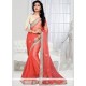 Graceful Shimmer Georgette Designer Saree