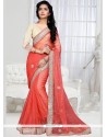 Graceful Shimmer Georgette Designer Saree