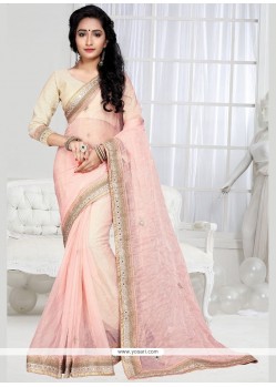 Affectionate Shimmer Georgette Embroidered Work Designer Saree