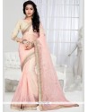 Affectionate Shimmer Georgette Embroidered Work Designer Saree