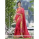 Glitzy Faux Chiffon Lace Work Casual Saree