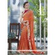 Exotic Orange Casual Saree