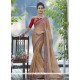 Conspicuous Beige Casual Saree