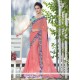 Congenial Peach Casual Saree